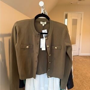 L'AGENCE Olive Green Blazer